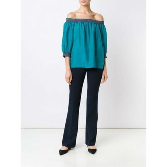 💕TRINA TURK💕 Jacoba Flare Leg Trousers ~ Black 2 NWT - Picture 6 of 8